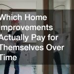 Which Home Improvements Actually Pay for Themselves Over Time