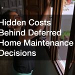 Hidden Costs Behind Deferred Home Maintenance Decisions